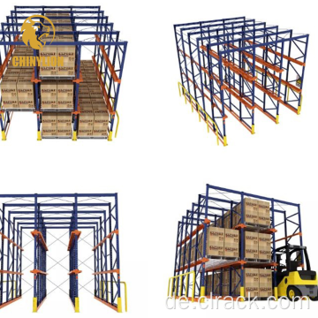 Hochdichteantrieb in Rack für Palettenspeicher